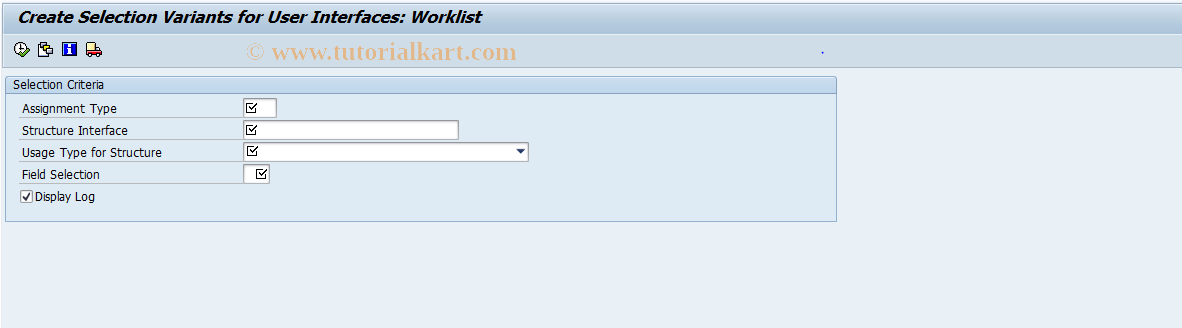 SAP TCode CACS_OAC03 - FOA: Create Worklist UI Variant