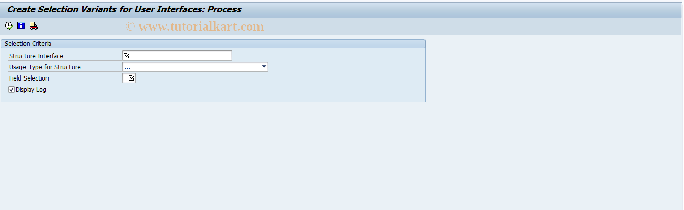 SAP TCode CACS_OAC04 - FOA: Create Process UI Variant