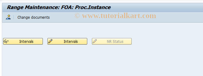 SAP TCode CACS_OAC32 - FOA: Process Number Range