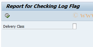 SAP TCode CACS_PROTOKOLLFLAG - Call Report Name Range