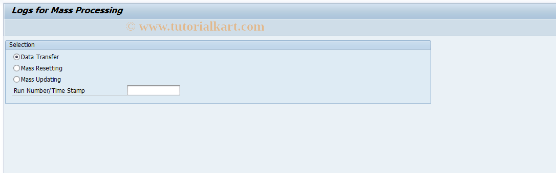 SAP TCode CACS_SHOW_MASSLOG - Display Logs for Mass Processing