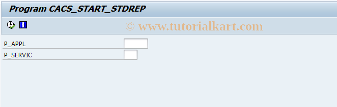 SAP TCode CACS_STARTREP - Starts a Drilldown Report