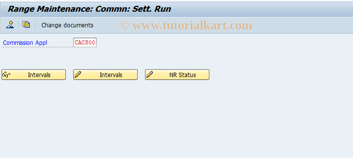 SAP TCode CACS_STMT - Number Ranges for Settlement Run