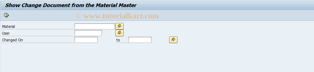 SAP TCode CBGL_CD03 - EHS: Display Change Documents