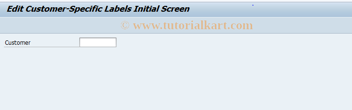 SAP TCode CBGL_CL02 - EHS: Edit Customer-Specific Labels