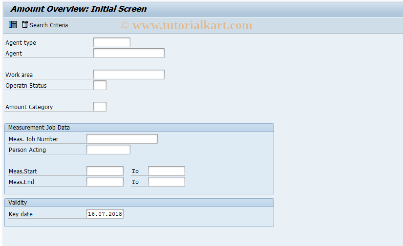 SAP TCode CBIH14 - EHS: Amount Overview