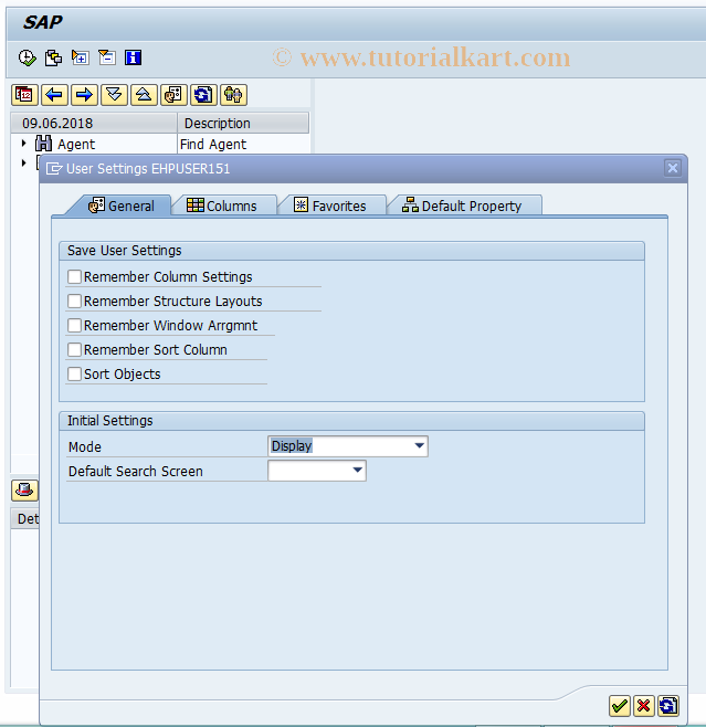 SAP TCode CBIH92 - Agent Workbench