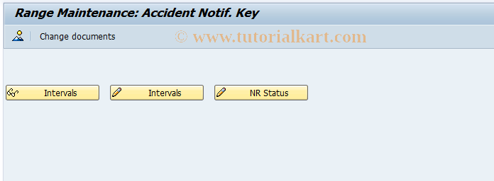 SAP TCode CBIHB1 - EHS: Accident Report Number Range