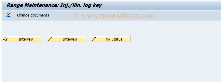 SAP TCode CBIHB2 - EHS: Injury/Illness Log Number Range