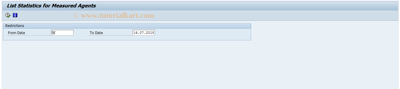 SAP TCode CBIHMR08 - EHS: Statistics for Measured Agents