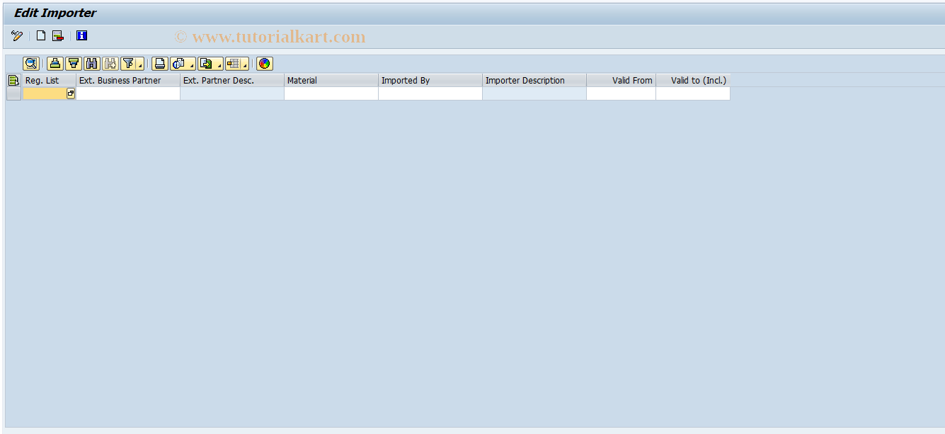 SAP TCode CBRC03 - Imported By