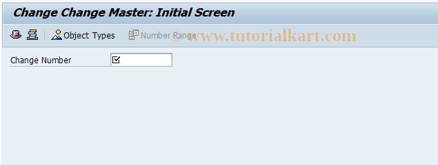 SAP TCode CC02 - Change Change Master