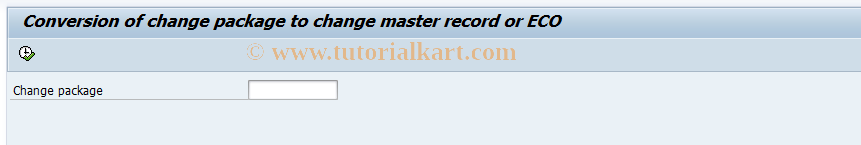 SAP TCode CC62 - Conversion of change packages