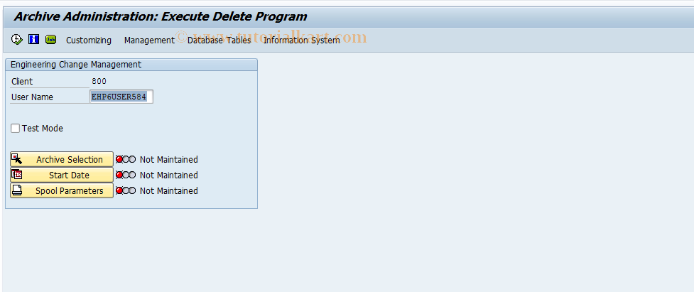 SAP TCode CCAD - Delete archived change tables