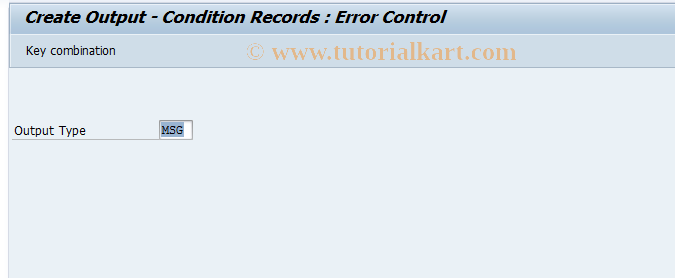 SAP TCode CCF1 - Create Message: Error Management