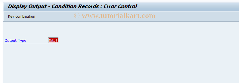 SAP TCode CCF3 - Display Message: Error Management