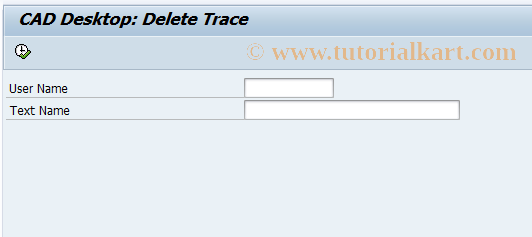 SAP TCode CDESK_DEL_DBTRACE - CAD Desktop: Delete Trace