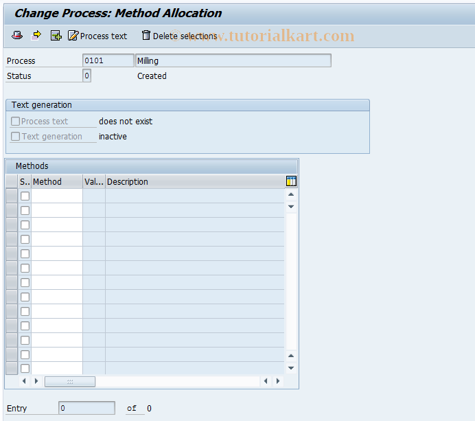 SAP TCode CE32 - Change standard value process