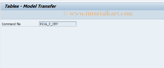 SAP TCode CEVC - Copy custom. tab. for  standard val. calculation 