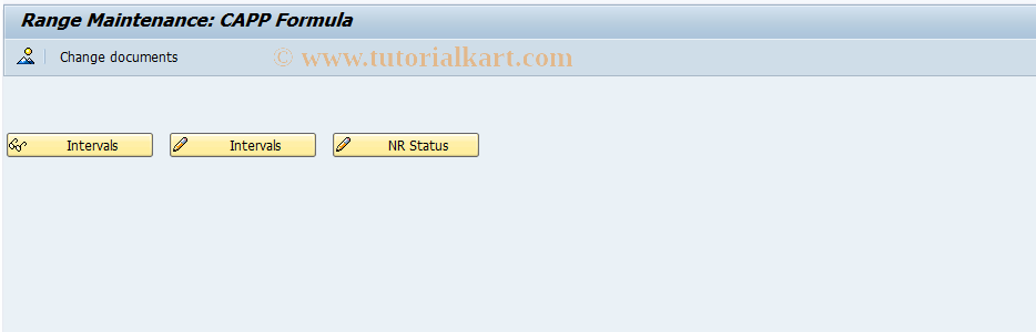 SAP TCode CEVF - Number ranges for CAPP formulas