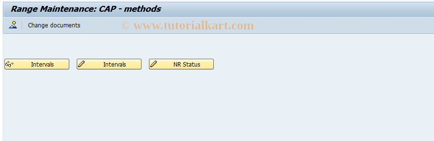 SAP TCode CEVM - Number ranges for CAPP methods