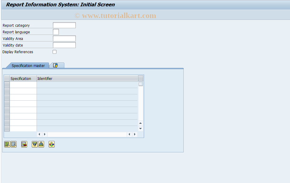 SAP TCode CG54 - Report Information System