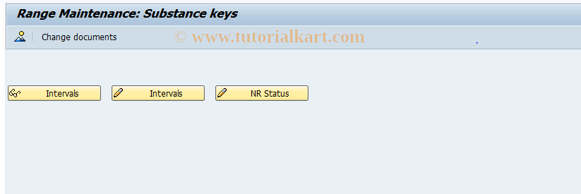 SAP TCode CGB1 - EHS: Number Range for specification key