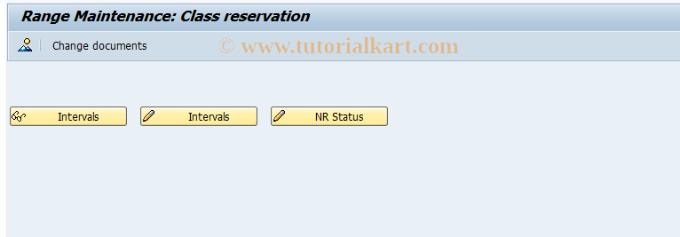 SAP TCode CGB5 - EHS: Number range maintenance : SAP_CLASSR