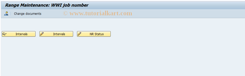 SAP TCode CGCNOHORD - EHS: Number Range ESN_OHORD