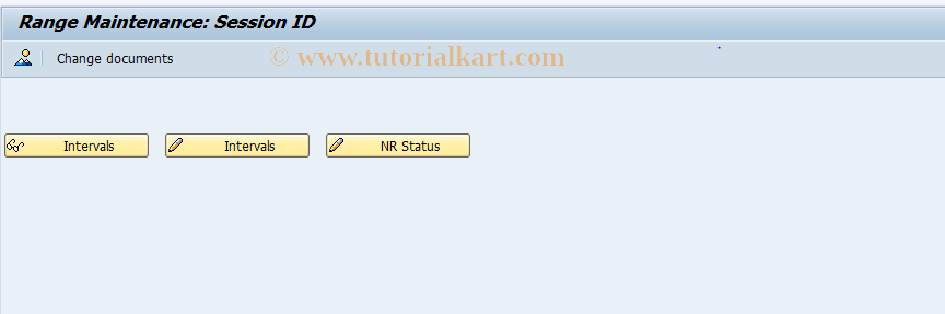 SAP TCode CGCNSESSID - EHS: Number Range Maintenance Session ID