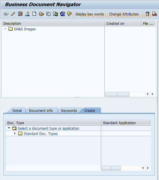 SAP TCode CGNAV - Business Document Navigator