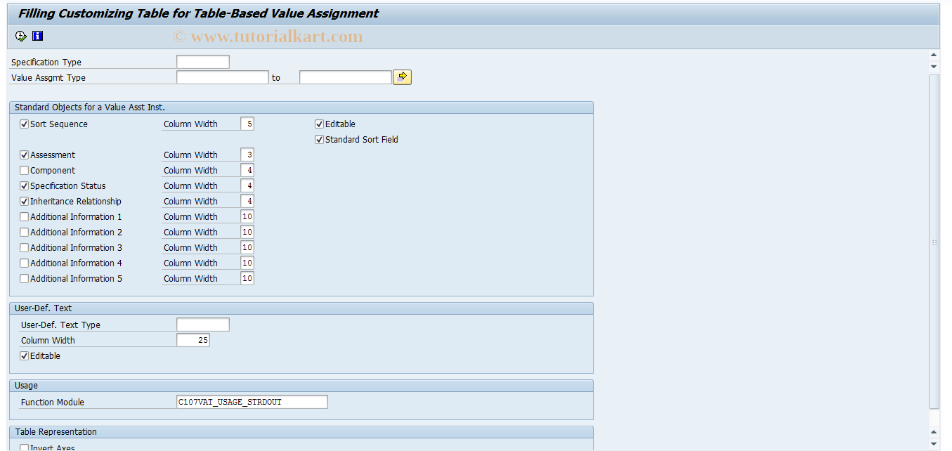 SAP TCode CGVAI02 - EHS: Initial Filling TCG11_VAI