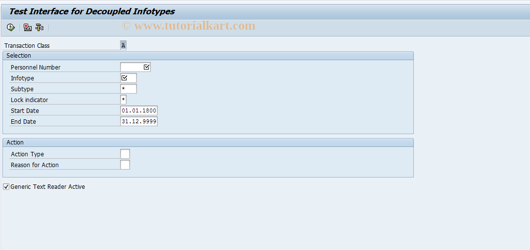 SAP TCode CHECK_PA - Test Tool Decoupled PA Infotypes