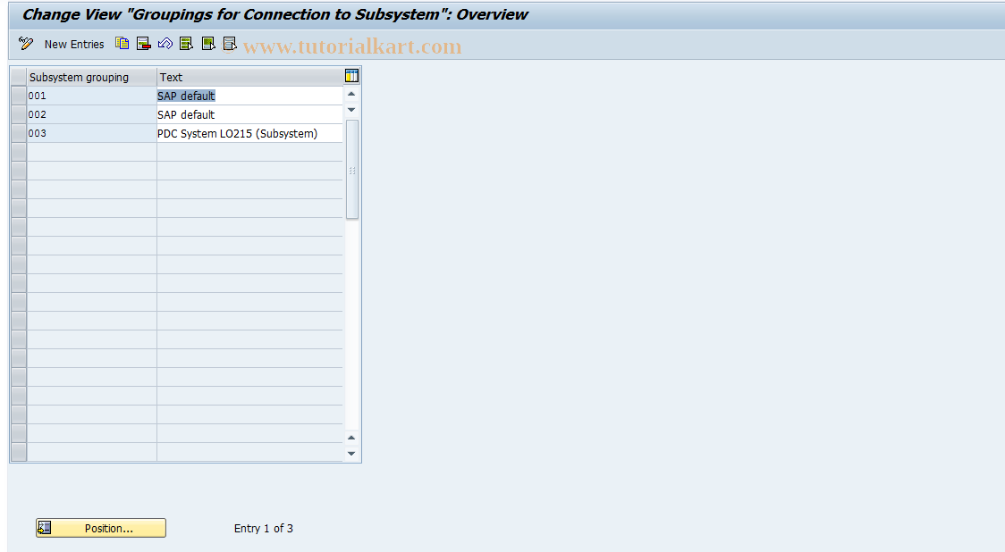 SAP TCode CI11 - PDC Groups