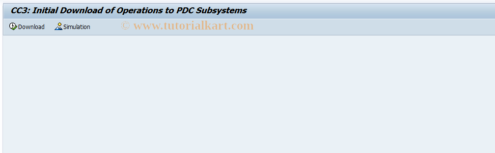 SAP TCode CI32 - Initialize transfer of operations for PM