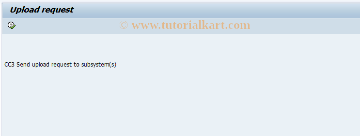 SAP TCode CI35 - Generate Upload Request CC3