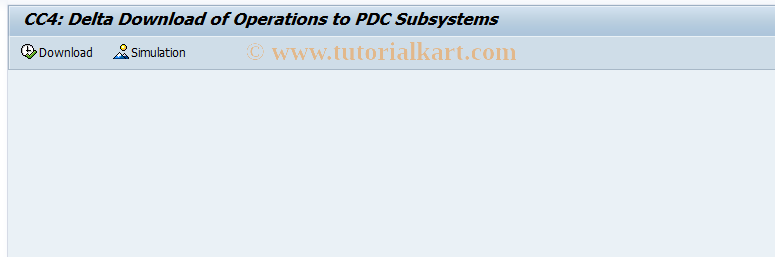 SAP TCode CI39 - Delta transfer of operations for PS