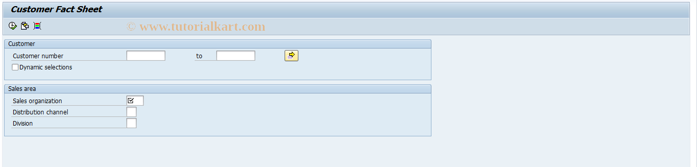 SAP TCode CIC3 - Sales Summary