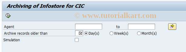 SAP TCode CIC4 - Archiving Logging