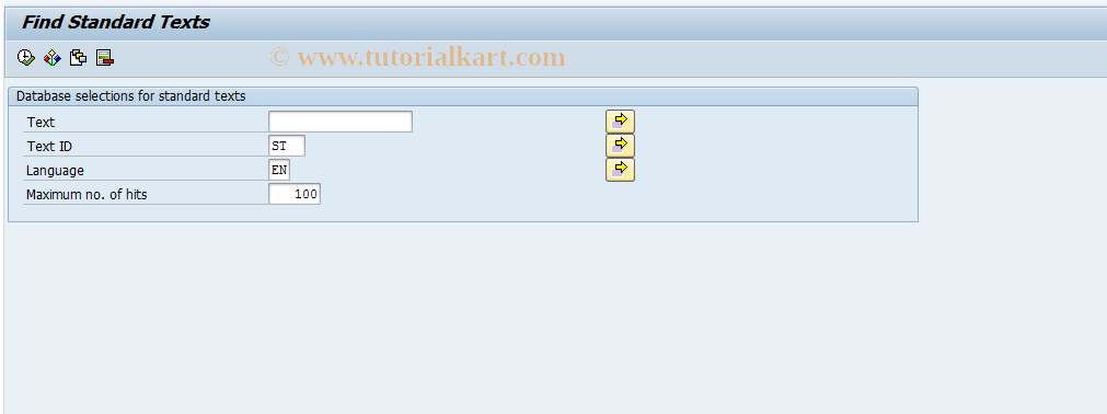 SAP TCode CIC9 - Maintain scripts