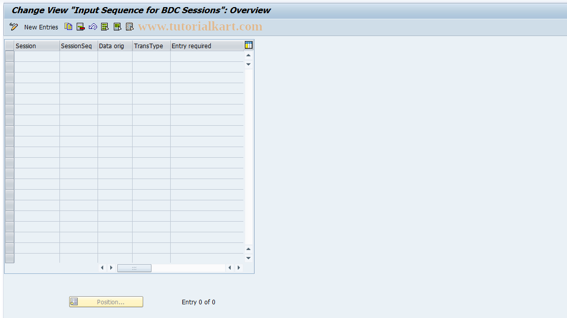 SAP TCode CICAE - Input Step Mapping