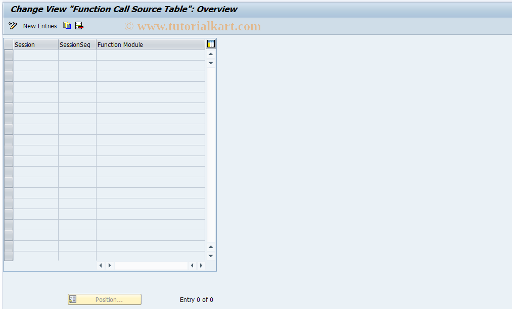 SAP TCode CICAH - Function Call Source