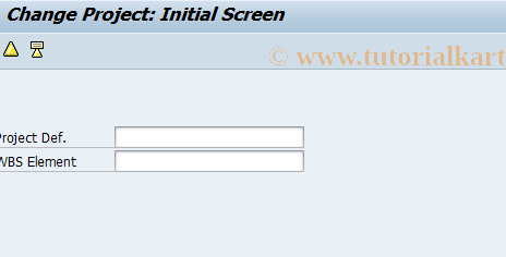 SAP TCode CJ02 - Change Work Breakdown Structure