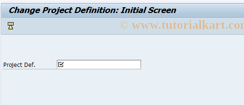 SAP TCode CJ07 - Change Project Definition