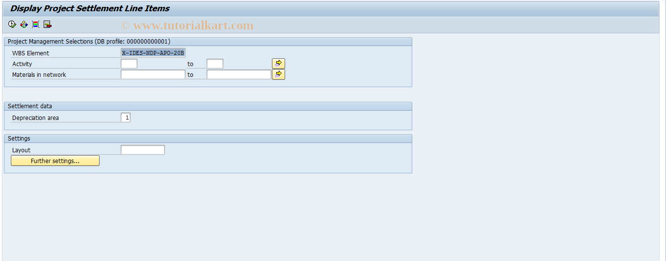 SAP TCode CJ7N - Maintenance  DRG inv.projects for retmt.