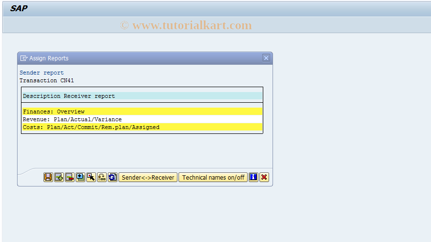 SAP TCode CJBBS2 - Structure Overview Report Asst