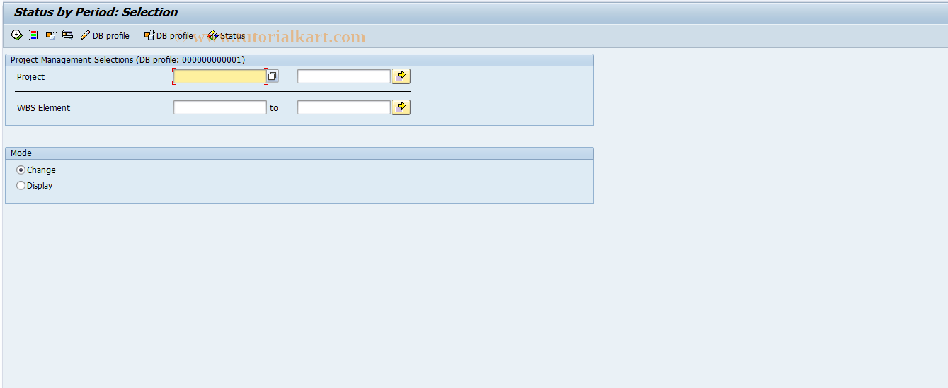 SAP TCode CJC1 - Maintenance Dialog for Statistical by Per.