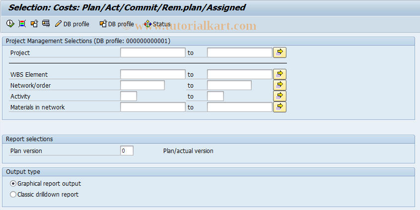 SAP TCode CJEA - Call Hierarchy Report