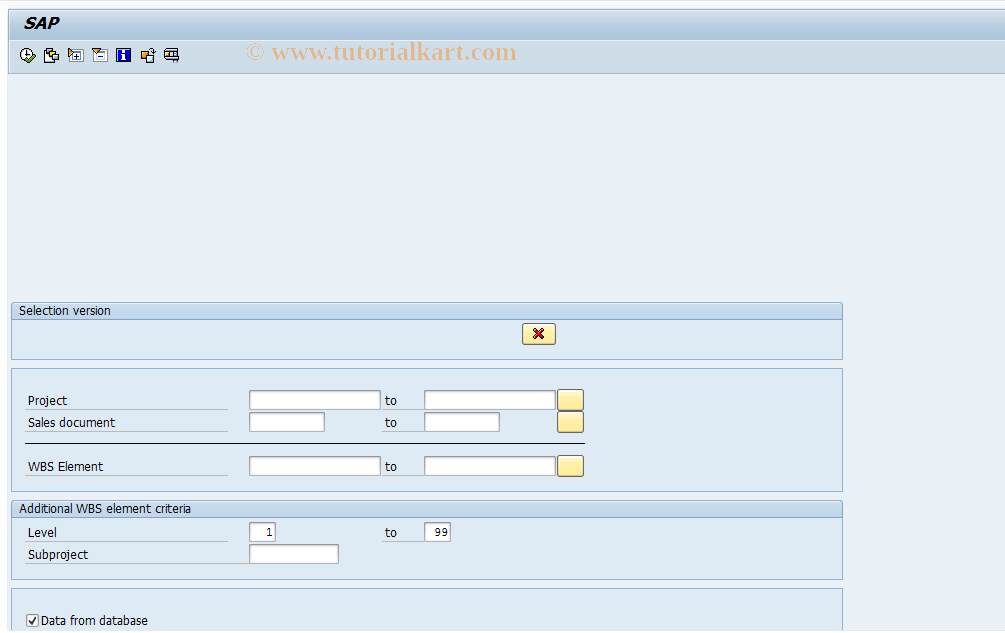 SAP TCode CJG4 - Enter Trsfr Price Allocation: List