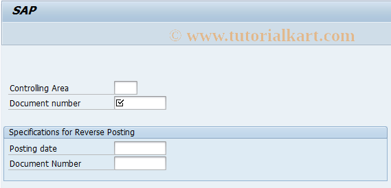 SAP TCode CJG5 - Cancel Transfer Price Allocation